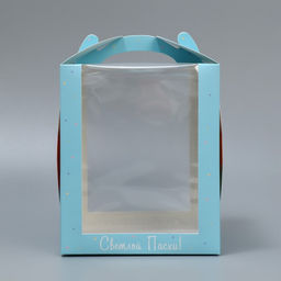 Цена за 5 шт. Коробка под маленький торт, кондитерская упаковка, «Пасха», 15×15×18 см