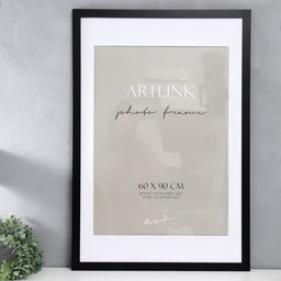 Фоторамка для фото 60×90 см Ellis, МДФ, с паспарту, чёрный, (пластиковый экран)