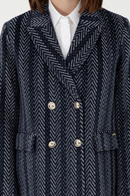 Женское темно-синее пальто Stash - U.s. polo assn фото 6