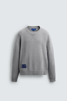 CHAMPION ® X ZARA STRIPED PATCH SWEATER  фото 8