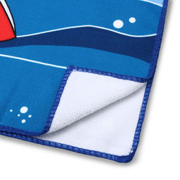 Полотенце-пончо детское LoveLife "Акула" 60х120 см, микрофибра, 100% пэ, 230 г/м2