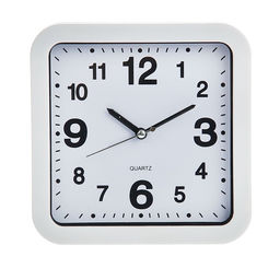 Часы - будильник настольные «Классика», с подвесом, дискретный ход, d=12.5 см, 15×15 см, АА