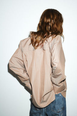 OVERSIZE POPLIN SHIRT - Zara фото 5