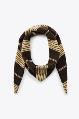 STRIPED KNITTED BANDANA - Zara фото 4
