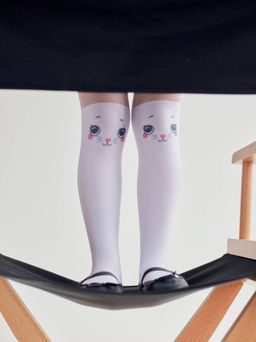 CONTE Колготки с имитацией гольфинов CAT bianco - Conte elegant фото 3