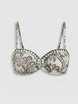 ??kar?labilir Pedli Desenli Kad?n Bikini ?st