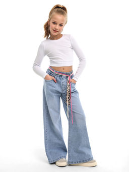 Джинсы-палаццо для девочек - СИНЯЯ МОДА фото 4