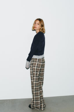 CONTRAST EMBROIDERED CARDIGAN - Zara фото 5