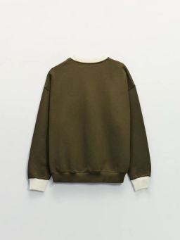 Толстовка с контрастным воротником / Zarina  фото 8