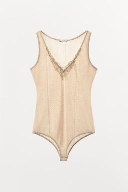 EMBROIDERED KNIT BODYSUIT - Zara фото 8