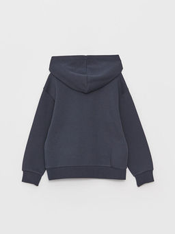 Kap??onlu Basic Uzun Kollu K?z ?ocuk Sweatshirt ve E?ofman Alt? - Waikiki фото 3