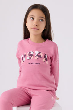 Розовый пижамный комплект для девочки Неожиданная скидка в корзине - U.s. polo assn фото 2