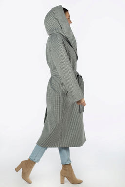 Пальто женское демисезонное (пояс) - El podio фото 3