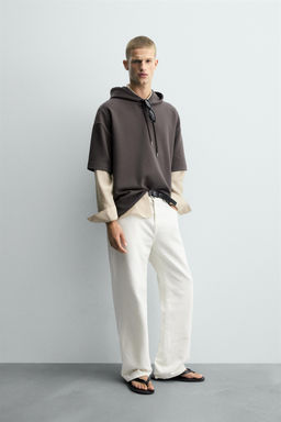 INTERLOCK HOODIE WITH LABEL - Zara фото 4