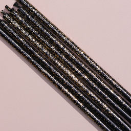 Набор свечей в торт, 6 штук Сияние, жёлтый с чёрным, 17 см - Страна карнавалия фото 4