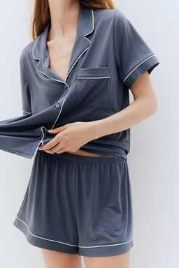 Camisa y pantalon corto de pijama - H&m фото 2