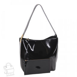 Сумка женская кожаная 1266EC black Euro-Col в Новосибирске