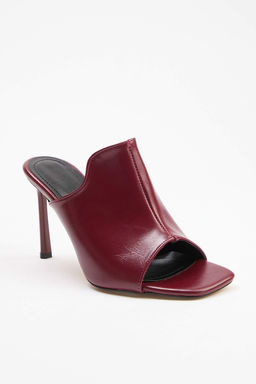 Bordo 9 cm Kad?n Klasik Topuklu Ayakkab? TAKSS26TO00035