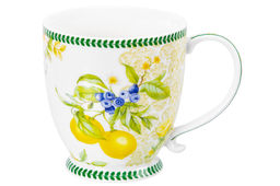 Кружка 450 мл 13,5*10*10,5 см Лимоны на ножке, NEW BONE CHINA