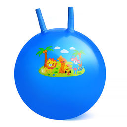 Мяч с рожками 45см "Дружные зверята" (цвет в ассортименте)