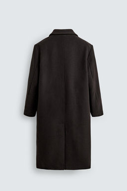 CONTRAST LAPEL WOOL COAT - Zara фото 8