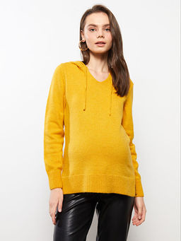 Kap??onlu D?z Uzun Kollu Hamile Kazak