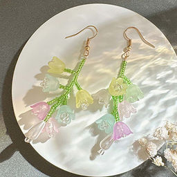 Серьги длинные на крючках арт. 13 0957 (id 265478)