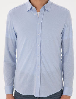 A__k Mavi Slim Fit Uzun Kollu G_mlek - Cacharel фото 6