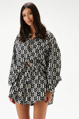 Блузка Annete А2210 свободного кроя с абстрактным принтом  фото 7