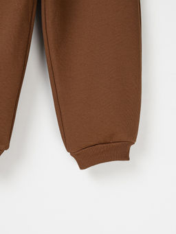 Джоггеры оверсайз Каштан с карманами утепленные - Bungly фото 4