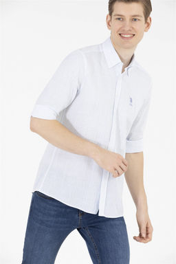 U. S. Polo Assn Мужская белая рубашка с длинным рукавом - U.s. polo assn фото 10