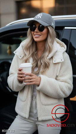 Женская теплая куртка с капюшоном