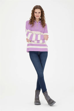 Женский сиреневый свитер - U.s. polo assn фото 4