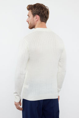 TRENDYOL MAN Siyah Slim Dar Kesim Couple/Cift Polo Yaka Duz Triko Kazak TMNAW25KZ00022 - Trendyolmilla фото 21