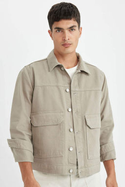 Slim Fit Dar Kesim Jean Ceket - Defacto фото 2