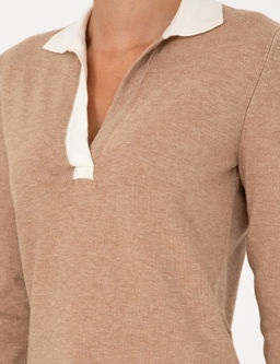 Bej Slim Fit Kazak - Pierre cardin фото 7