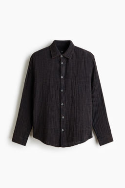 Camisa en muselina de algod?n Regular Fit