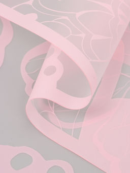 Цена за 20 шт. Пленка флористическая для цветов «Бабочки», розовая, 57×57 см