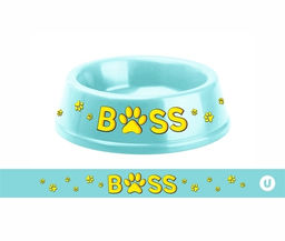 Цена за 3 шт. Миска пластиковая "МОЙ БРО - БОСС!, цвет мятный 21*6,5см (логотип на миске) 700мл