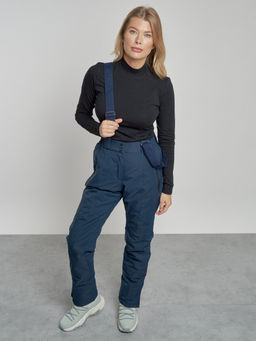 Горнолыжный костюм женский зимний темно-синего цвета 03320TS - Chunmai фото 13