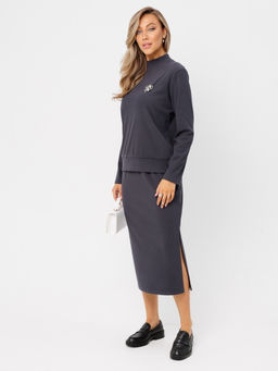 Костюм женский К-242 (лапша Софт г/к) Бежевая