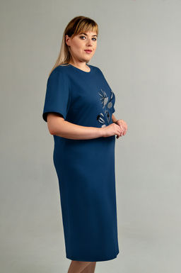 Арт. 4150 Туника женская 52-60 (5 шт) Цвет:изумруд