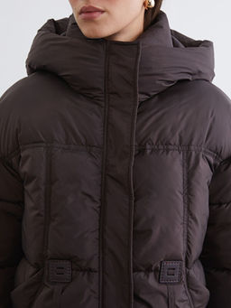 Kap??onlu Oversize Kad?n ?i?me Mont