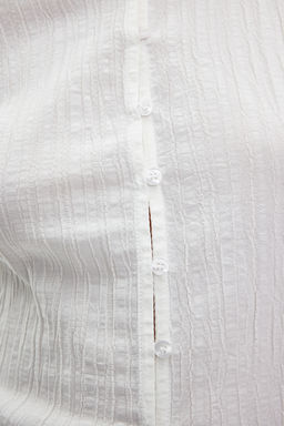 TRENDYOLMILLA Haki Dokulu Fitted Bele Oturan Dokuma Gomlek TWOSS24GO00002 фото 13