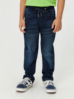 ACOOLA / Брюки джинсовые (утепленные) детские для мальчиков Hudson темно-синий фото 6