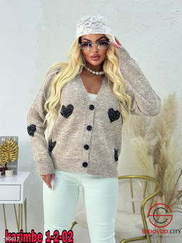 Женский кардиган на пуговицах