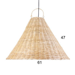 Светильник потолочный из ротанга «Ангга», 1×120 Вт, Е27, 40×60×60 см