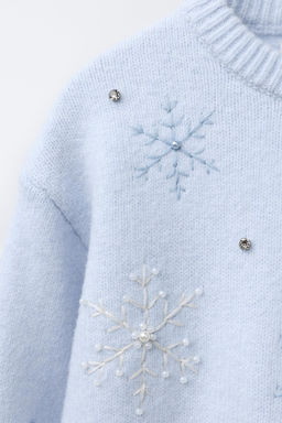 SNOWFLAKE KNIT JUMPER - Zara фото 3