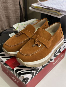 03-5951-2 BROWN Лоферы женские (натуральная замша) - No name фото 15