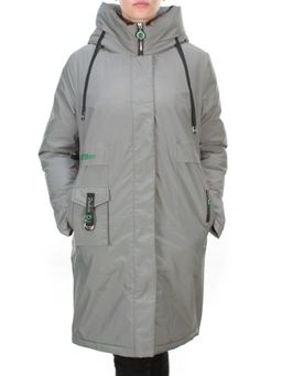 21-975 GREY Пальто зимнее женское AIKESDFRS (200 гр. холлофайбера) - Fashion фото 2